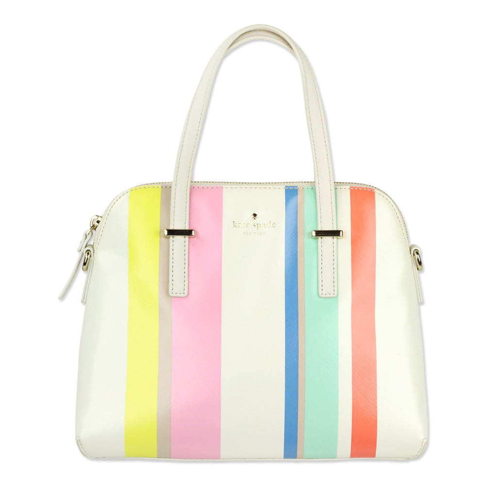 Kate Spade Cedar Street Multi Stripe Maise Satchel