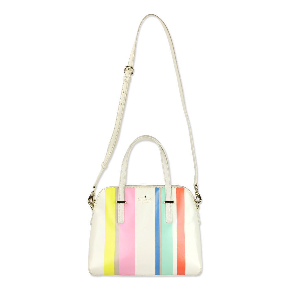 Kate Spade Cedar Street Multi Stripe Maise Satchel