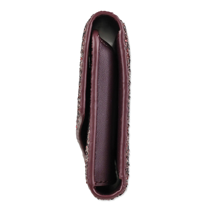 Kate Spade Deep Plum Laurel Way Glitter iPhone Wristlet