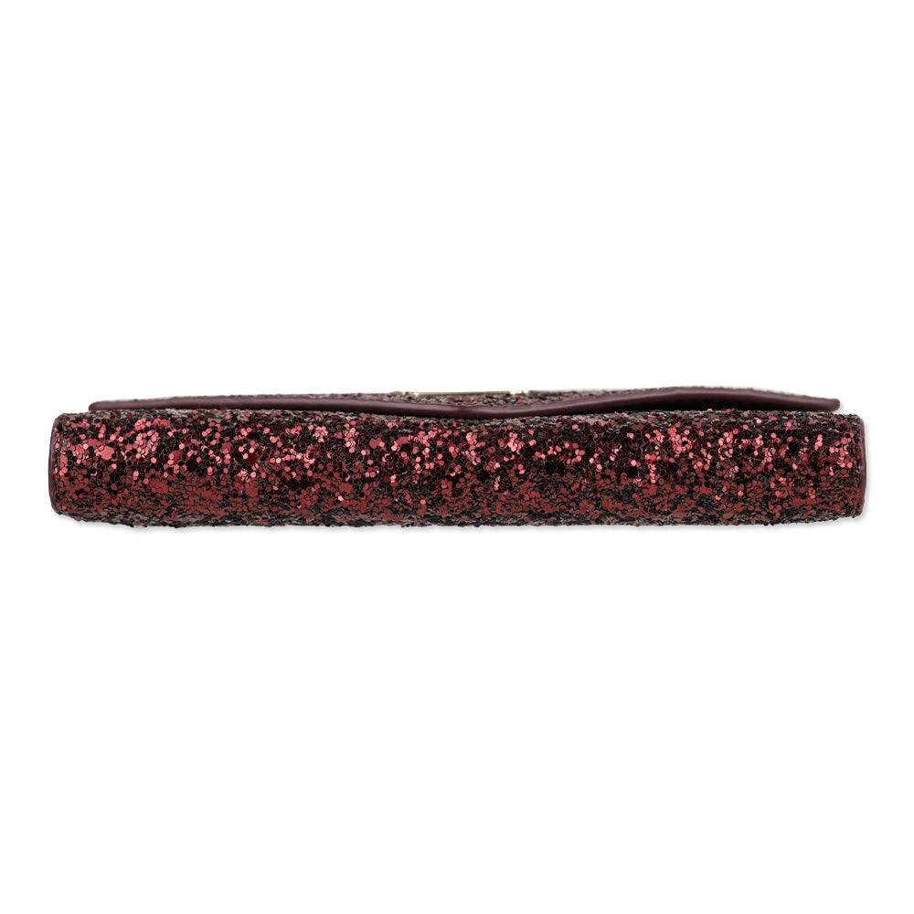 Kate Spade Deep Plum Laurel Way Glitter iPhone Wristlet