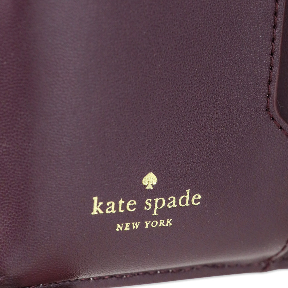 Kate Spade Deep Plum Laurel Way Glitter iPhone Wristlet