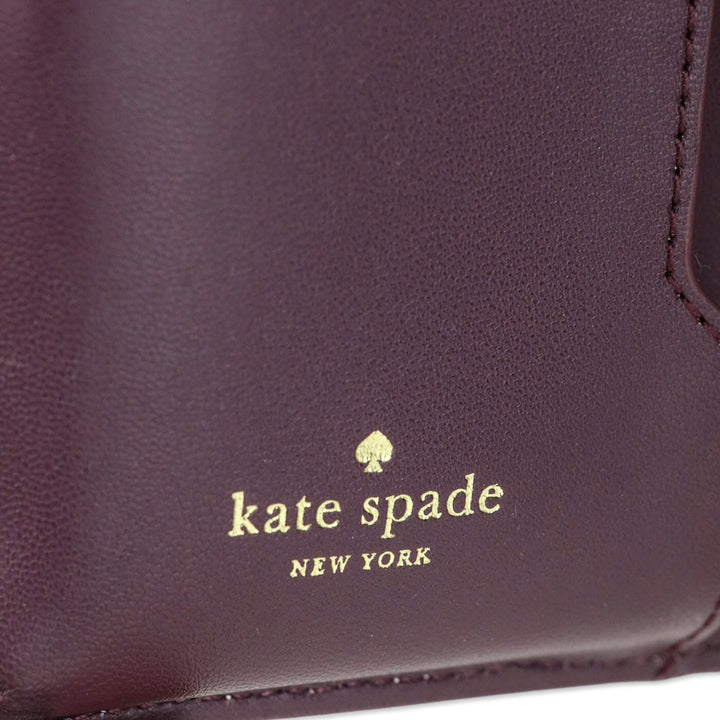 Kate Spade Deep Plum Laurel Way Glitter iPhone Wristlet