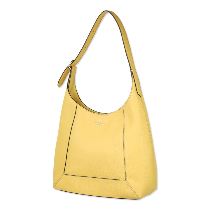 Kate Spade Fresh Hay Lena Pick Stitch Large Hobo Bag