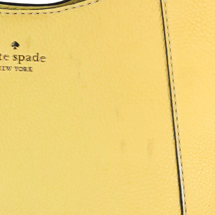 Kate Spade Fresh Hay Lena Pick Stitch Large Hobo Bag