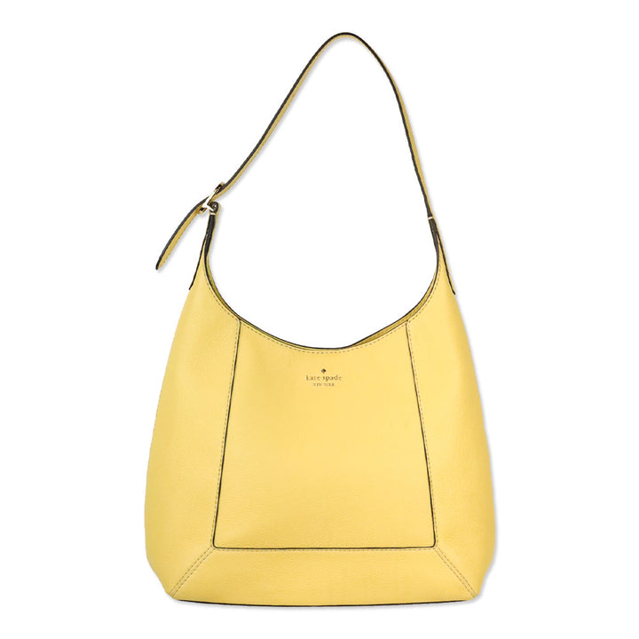 Kate Spade Fresh Hay Lena Pick Stitch Large Hobo Bag