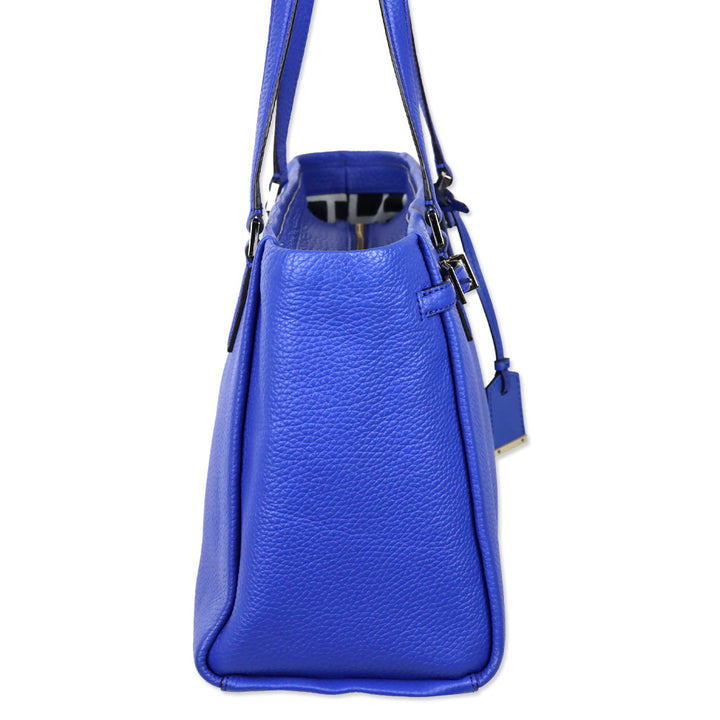 Kate Spade Island Deep Royal Blue Pebbeled Leather Holden Street Finn Shoulder Bag