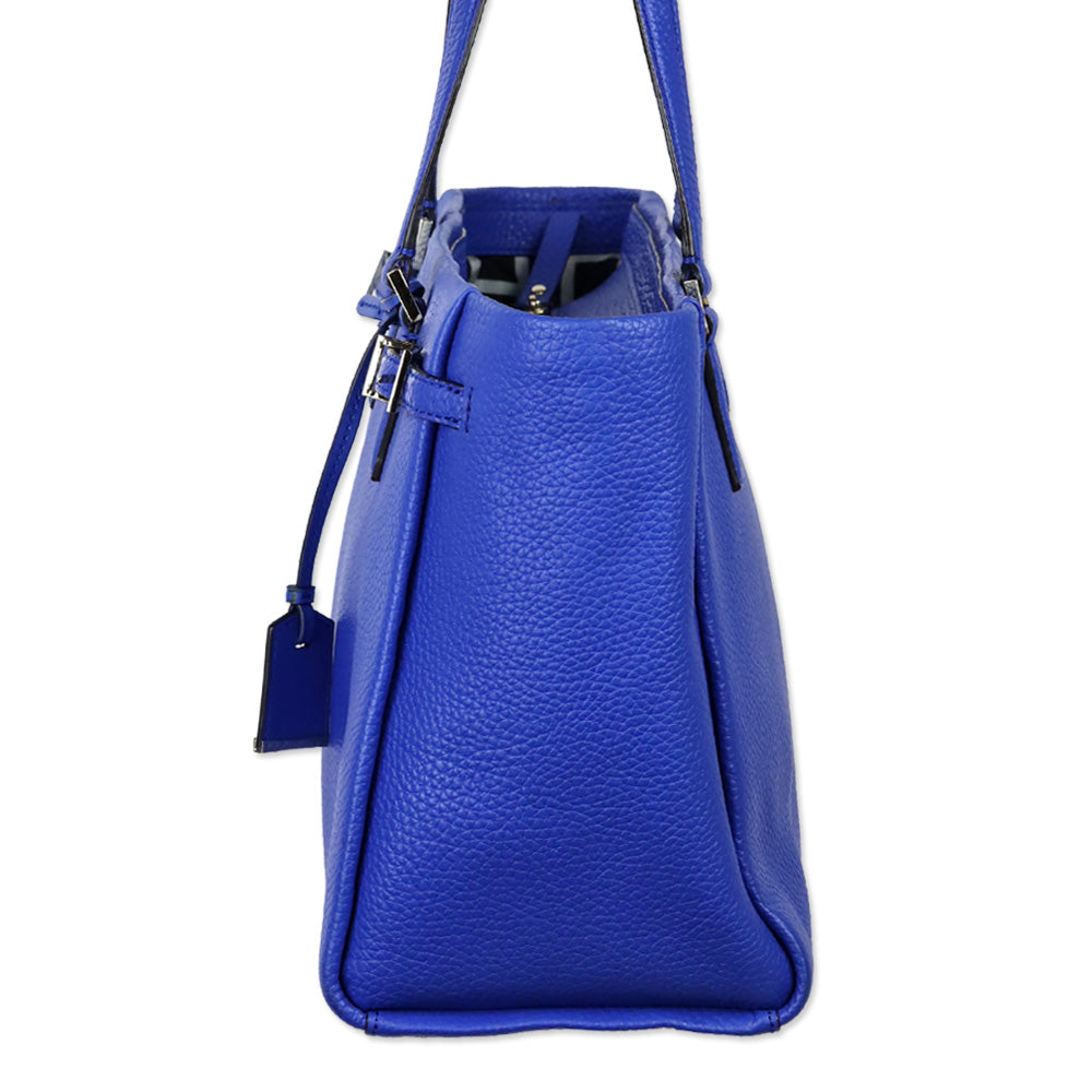 Kate Spade Island Deep Royal Blue Pebbeled Leather Holden Street Finn Shoulder Bag