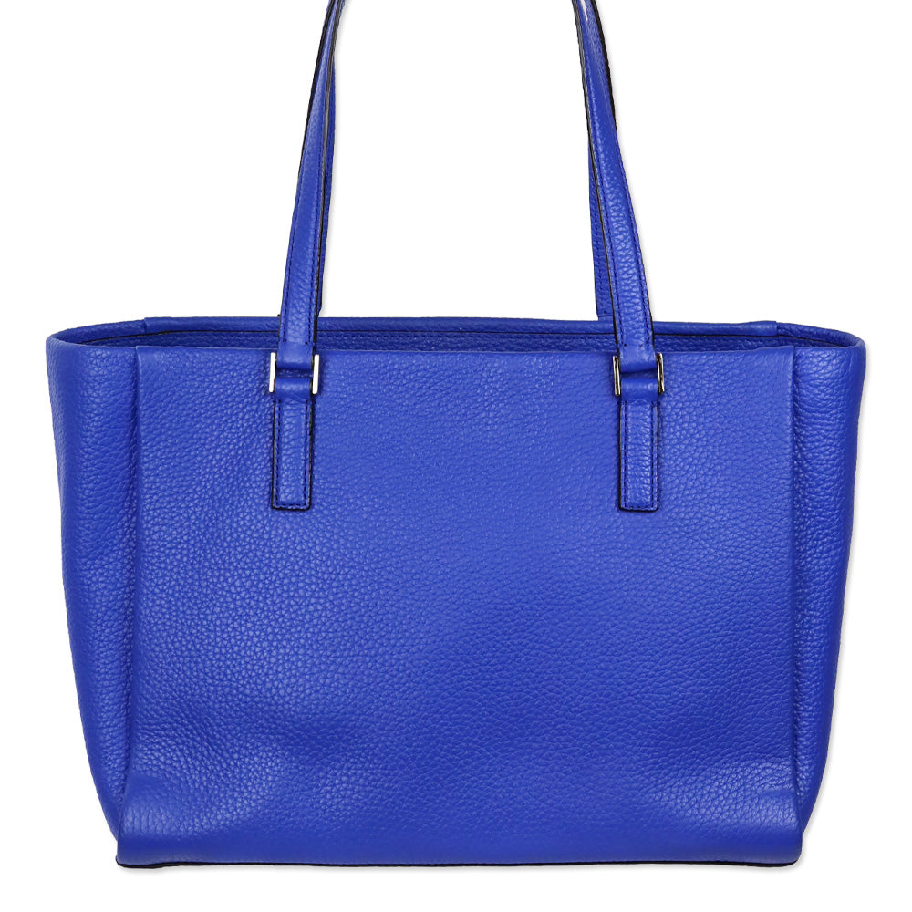 Kate Spade Island Deep Royal Blue Pebbeled Leather Holden Street Finn Shoulder Bag