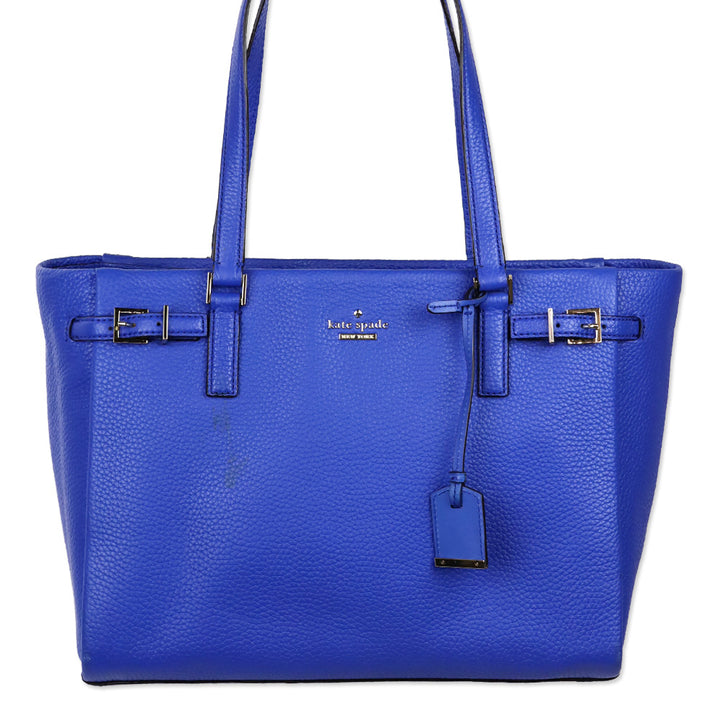 Kate Spade Island Deep Royal Blue Pebbeled Leather Holden Street Finn Shoulder Bag