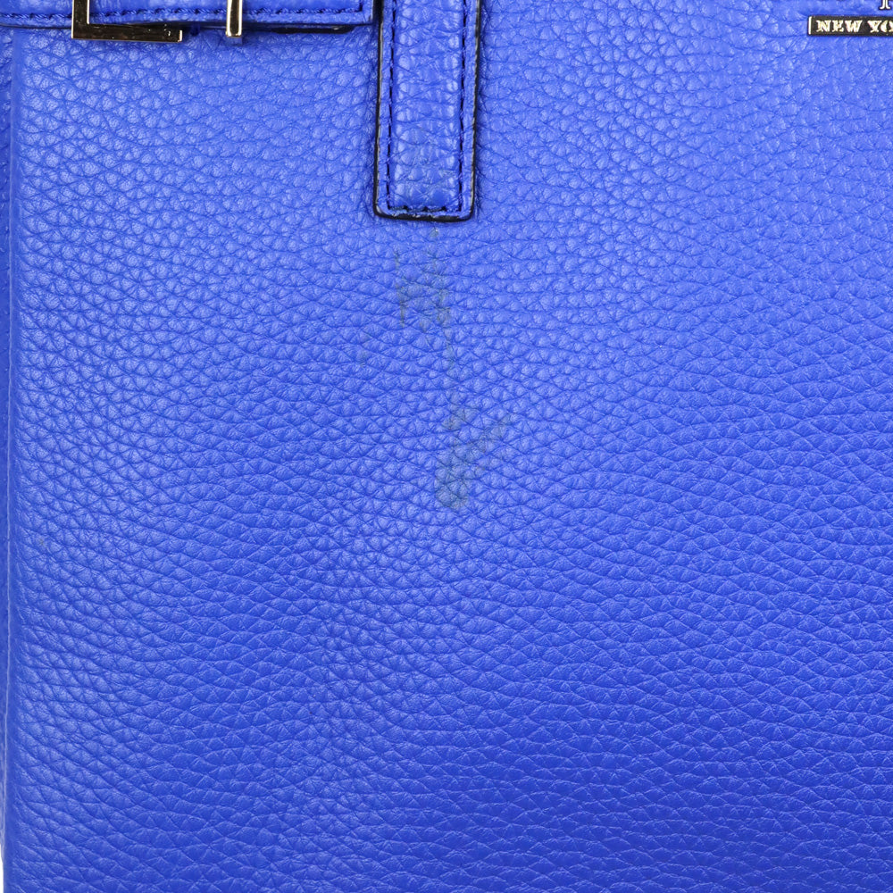 Kate Spade Island Deep Royal Blue Pebbeled Leather Holden Street Finn Shoulder Bag