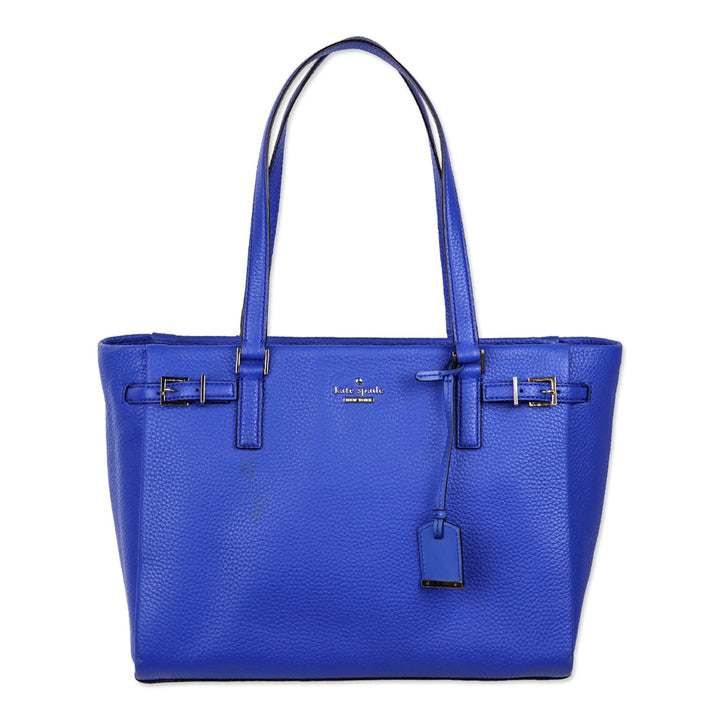 Kate Spade Island Deep Royal Blue Pebbeled Leather Holden Street Finn Shoulder Bag