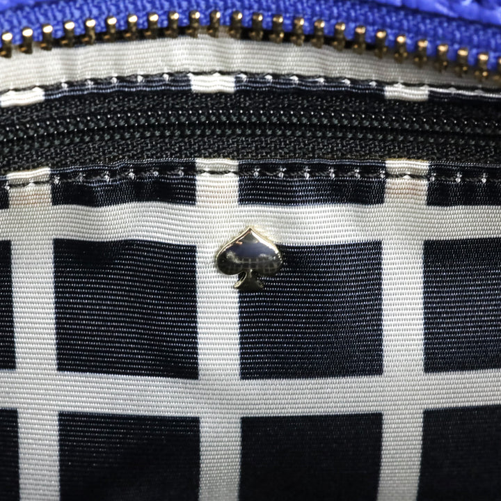 Kate Spade Island Deep Royal Blue Pebbeled Leather Holden Street Finn Shoulder Bag