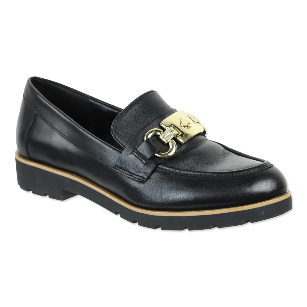 Kate Spade Kolby Black Leather Loafer