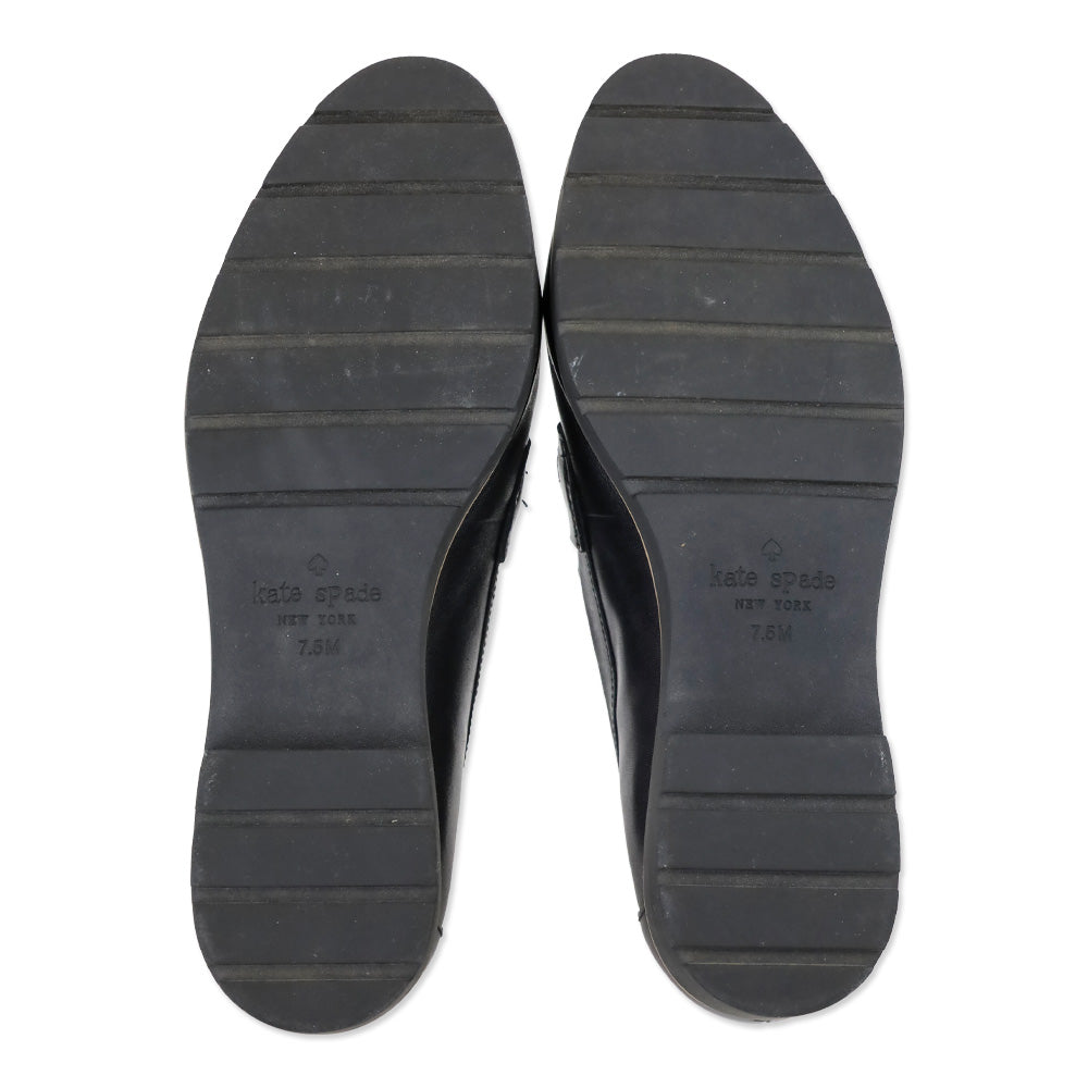 Kate Spade Kolby Black Leather Loafer