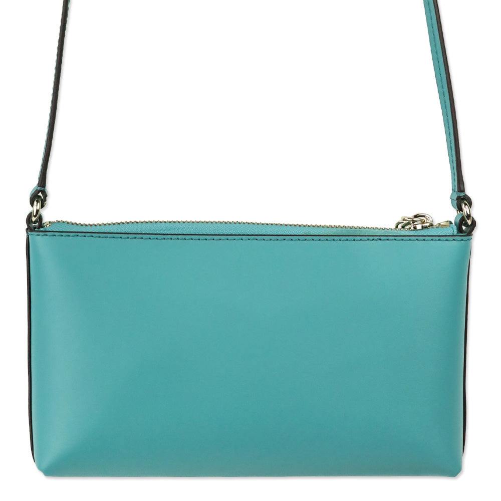 Kate Spade Light Blue Leather Ivy Street Amy Crossbody w/ Tassel