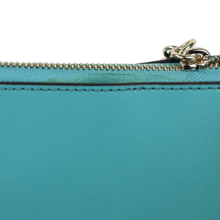 Kate Spade Light Blue Leather Ivy Street Amy Crossbody w/ Tassel