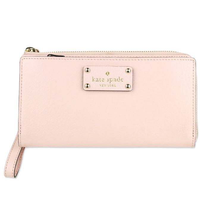 Kate Spade Light Pink Neda Wellesley Zip-Around Wallet