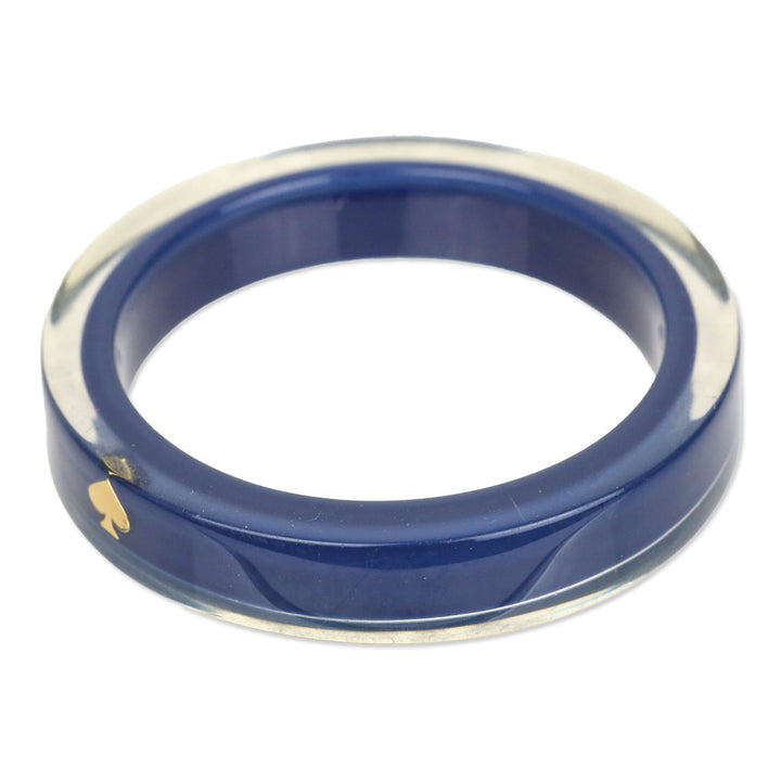 Kate Spade Logo Blue Lucite Bangle Bracelet