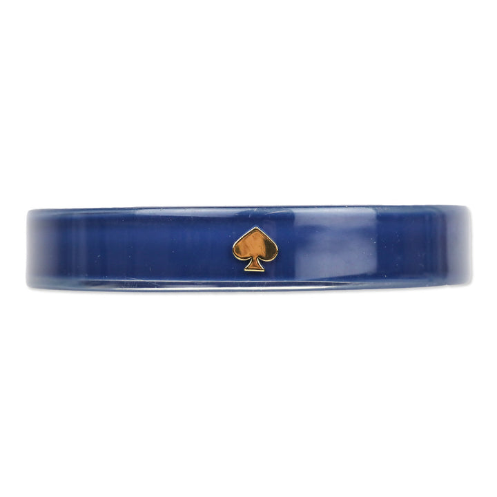 Kate Spade Logo Blue Lucite Bangle Bracelet