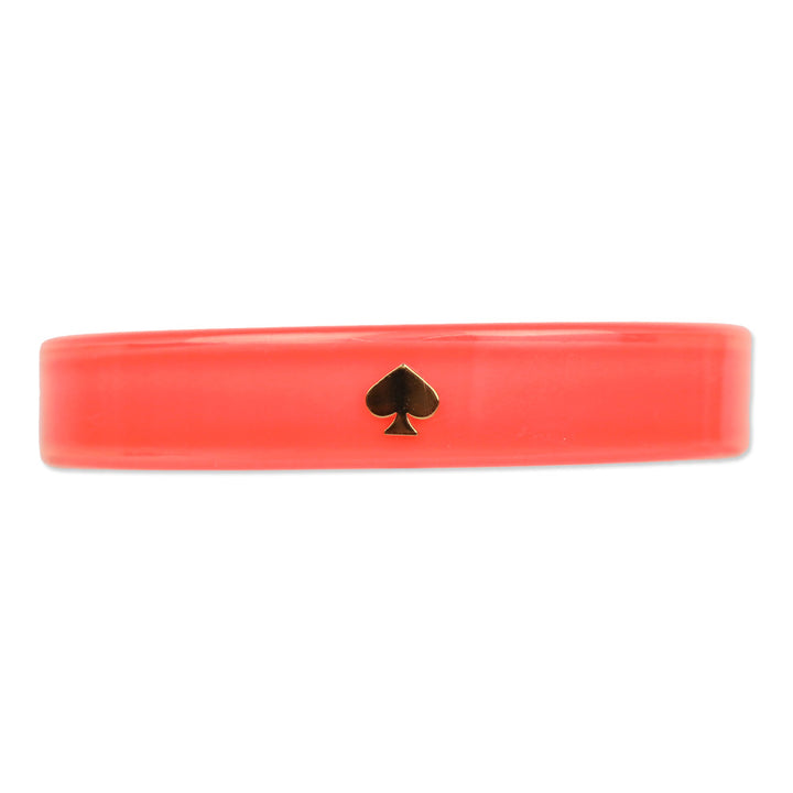 Kate Spade Logo Coral Lucite Bangle Bracelet