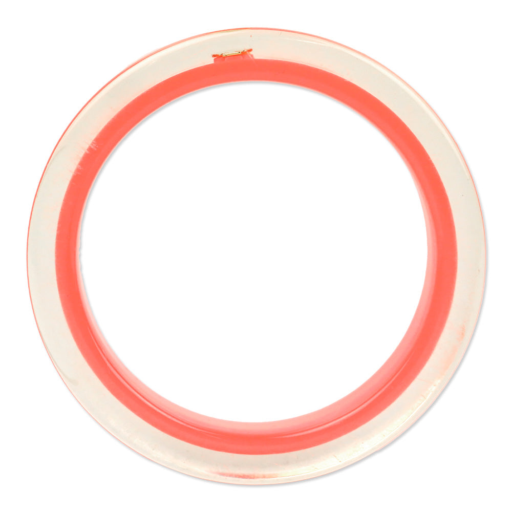 Kate Spade Logo Coral Lucite Bangle Bracelet