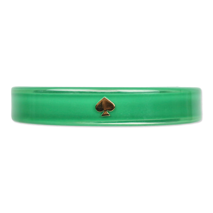Kate Spade Logo Green Lucite Bangle Bracelet