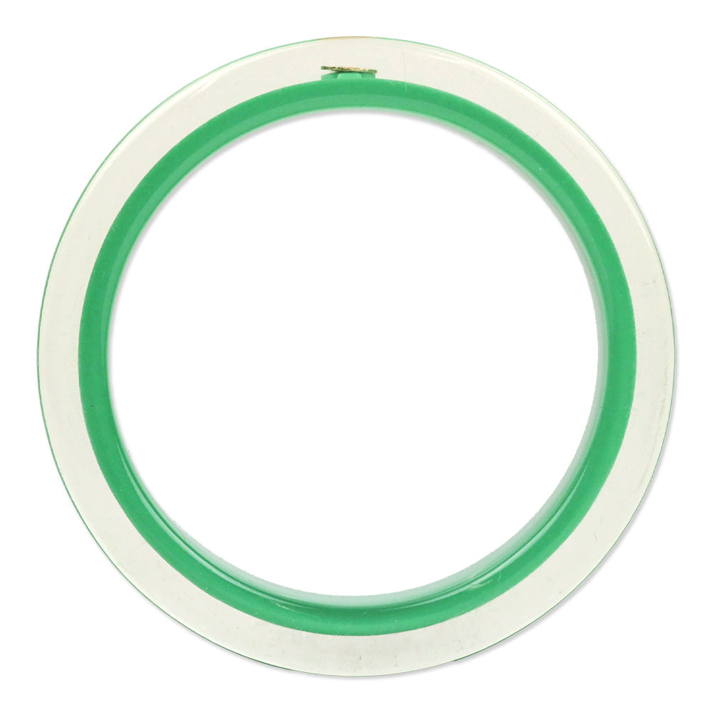 Kate Spade Logo Green Lucite Bangle Bracelet