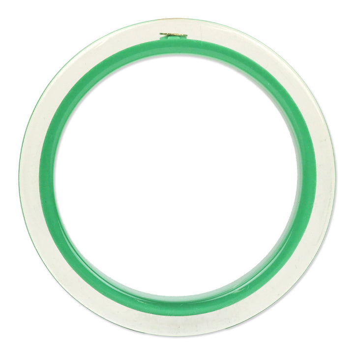 Kate Spade Logo Green Lucite Bangle Bracelet