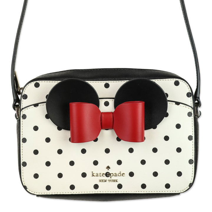 Kate Spade Minnie Mouse Bow and Ears Crossbody Zip Bag