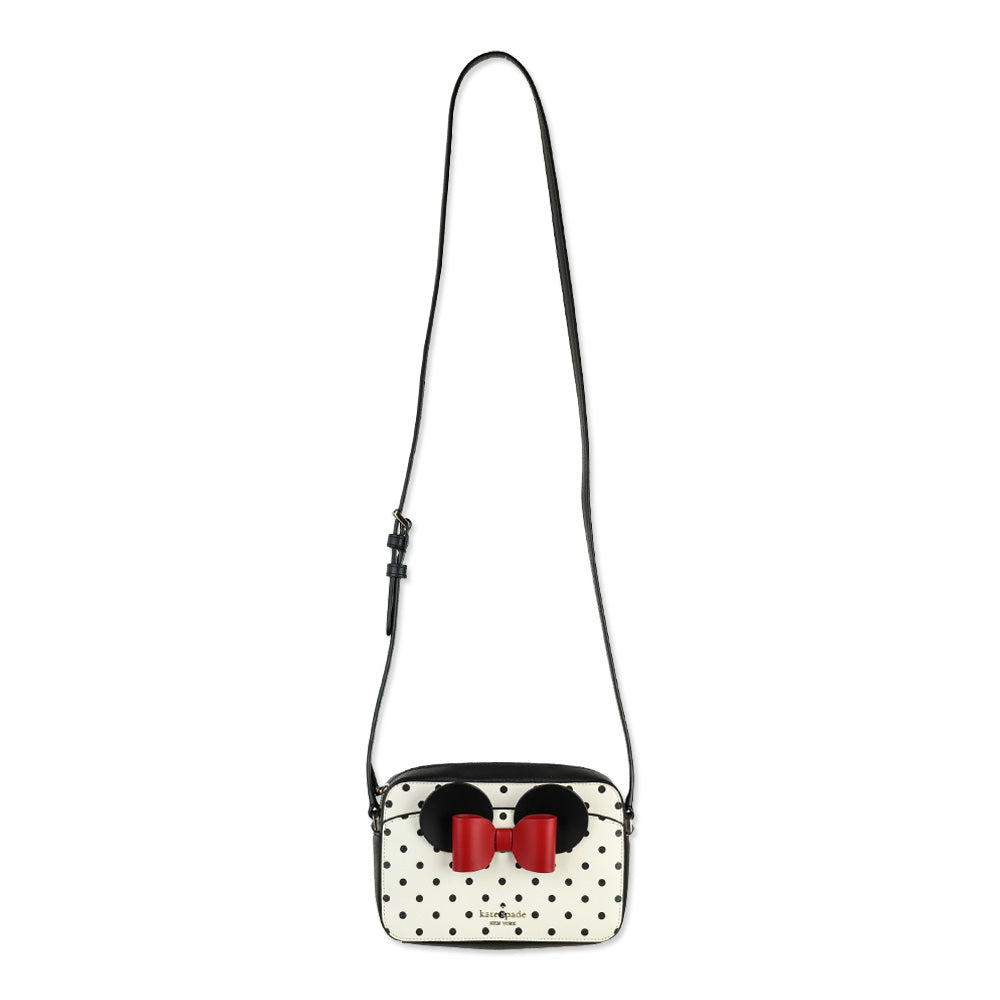 Kate Spade Minnie Mouse Bow and Ears Crossbody Zip Bag