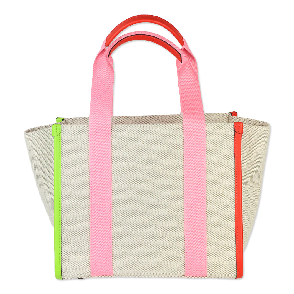 Kate Spade Multi Rainbow Kip Canvas Small Tote