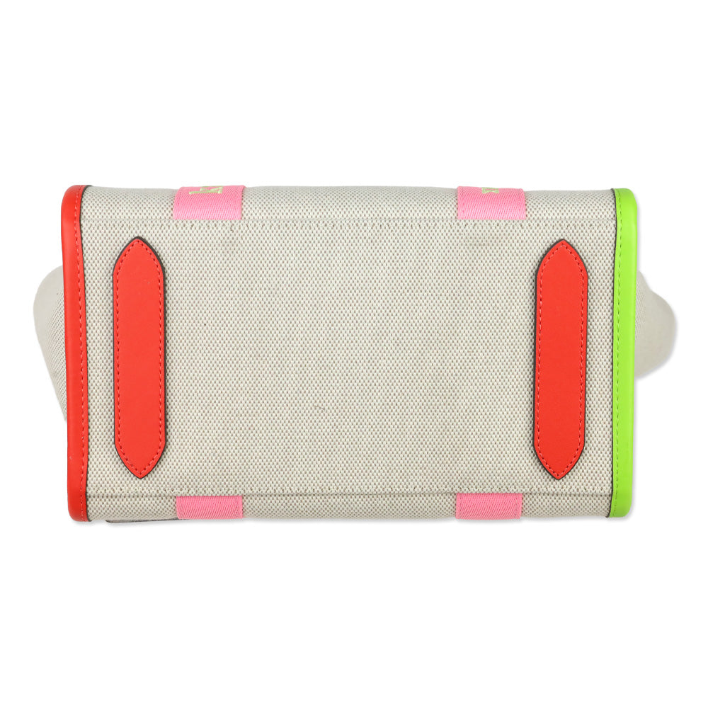 Kate Spade Multi Rainbow Kip Canvas Small Tote
