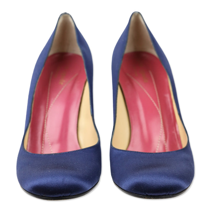 Kate Spade Navy Satin Pump