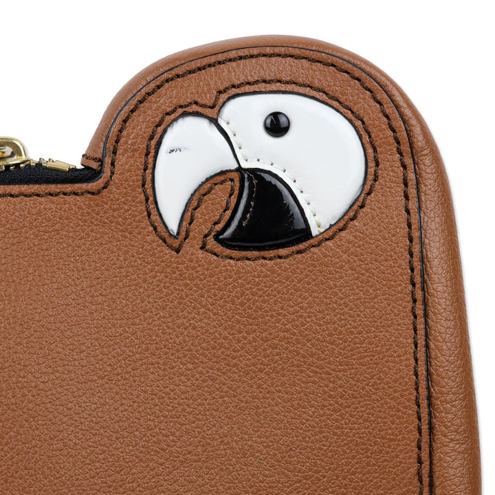 Kate Spade New York Macaw Parrot Cay Bird Leather Clutch Wristlet