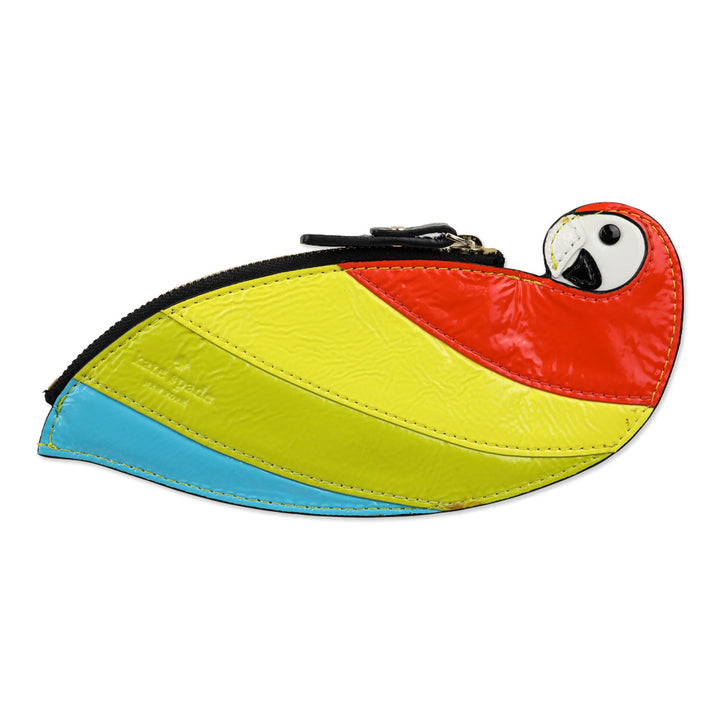 Kate Spade New York Macaw Parrot Cay Bird Zip Wallet