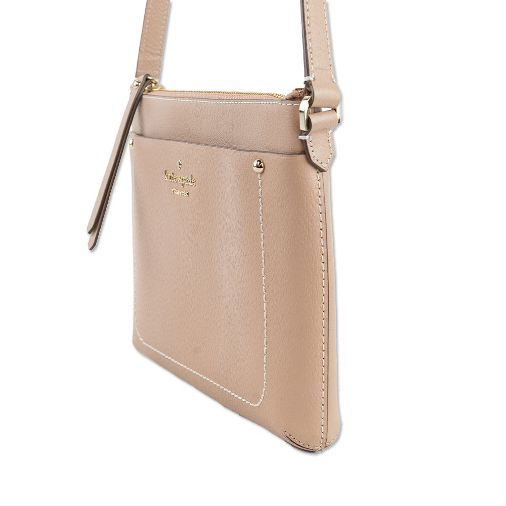 Kate Spade Nude Leather Crossbody Bag