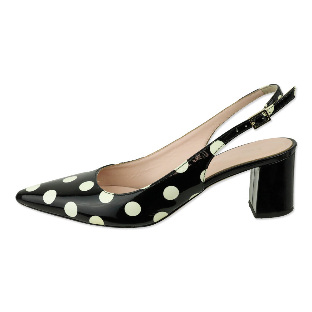 Kate Spade Polka Dot Patent Leather Slingback Pump