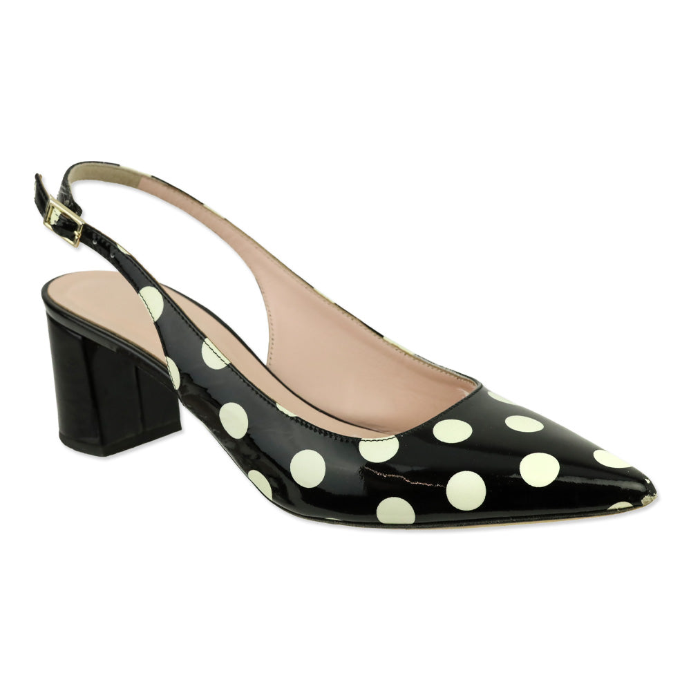 Kate Spade Polka Dot Patent Leather Slingback Pump