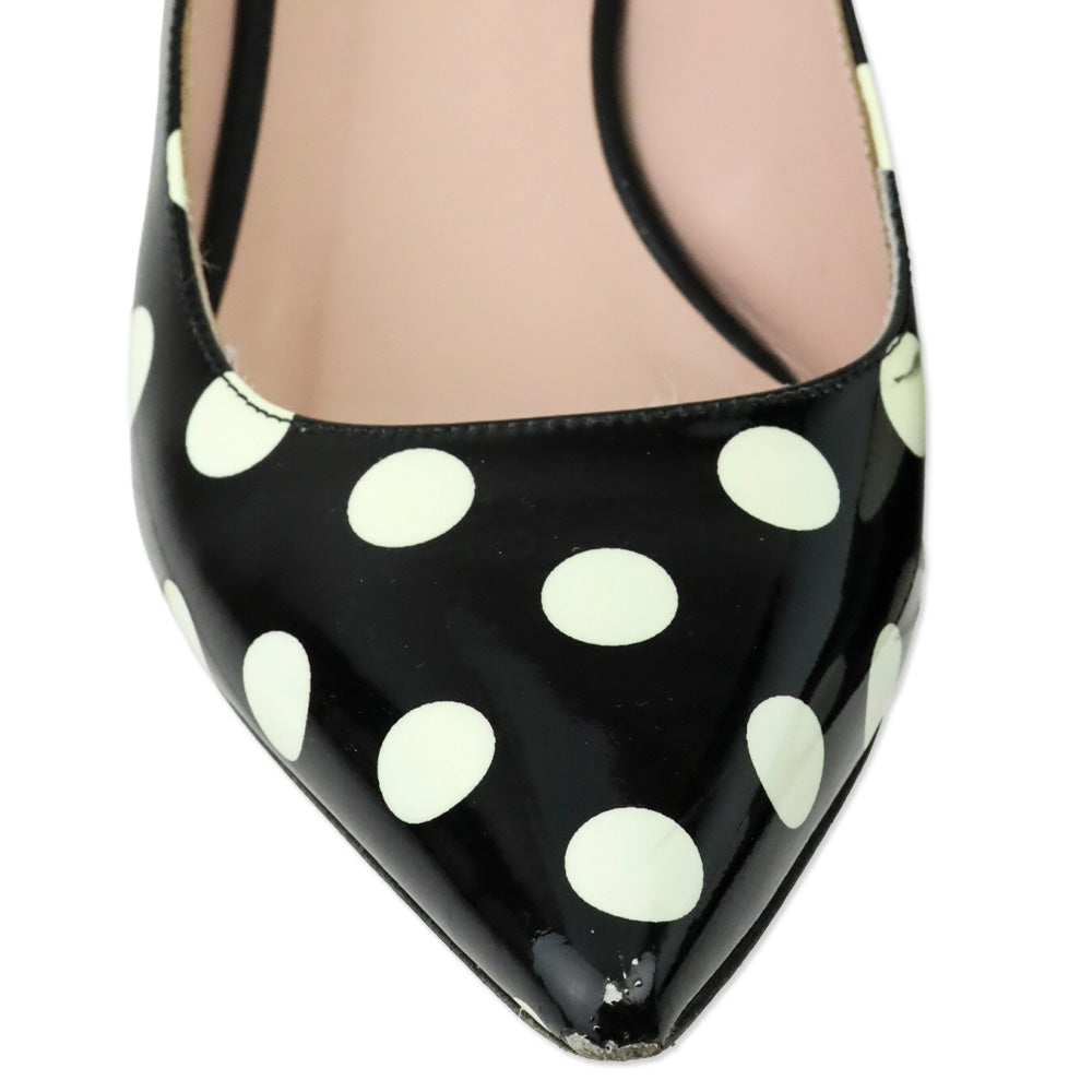 Kate Spade Polka Dot Patent Leather Slingback Pump