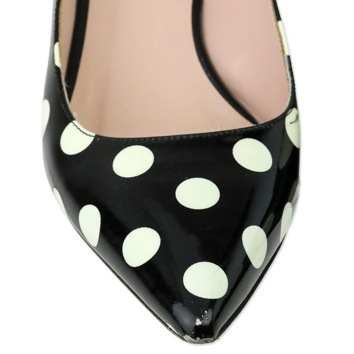 Kate Spade Polka Dot Patent Leather Slingback Pump