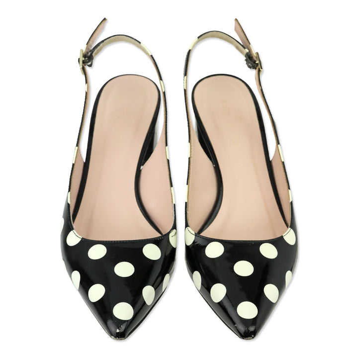 Kate Spade Polka Dot Patent Leather Slingback Pump