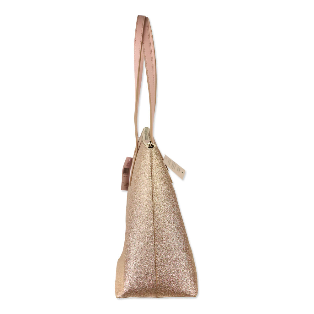 Kate Spade Rose Gold Glitter Joeley Tote