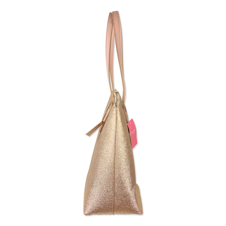 Kate Spade Rose Gold Glitter Joeley Tote