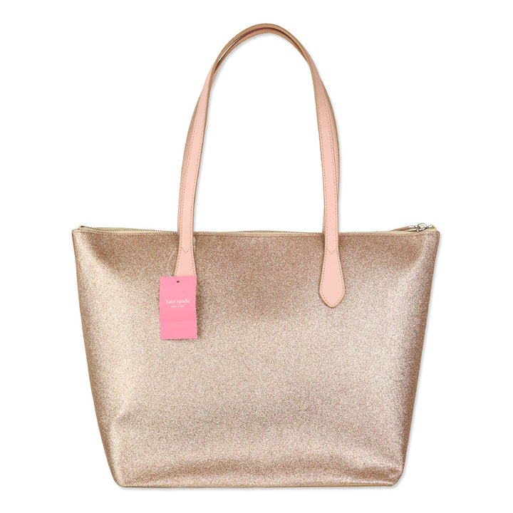Kate Spade Rose Gold Glitter Joeley Tote