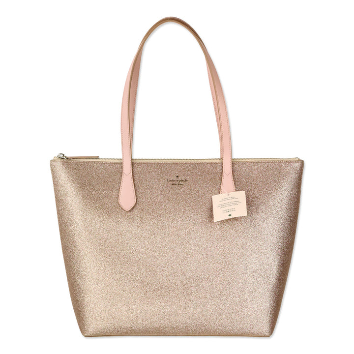 Kate Spade Rose Gold Glitter Joeley Tote