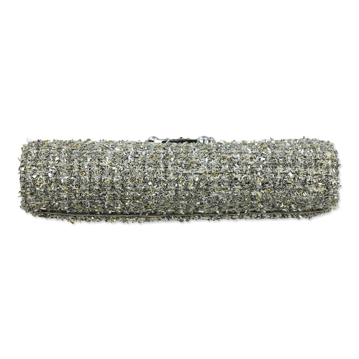 Kate Spade Silver Multi Tweed Lovitt Buckle Crossbody Wallet