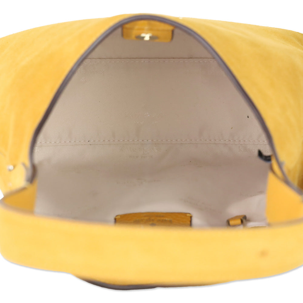 Kate Spade Squash Blossom 454 Suede Small Shoulder Bag