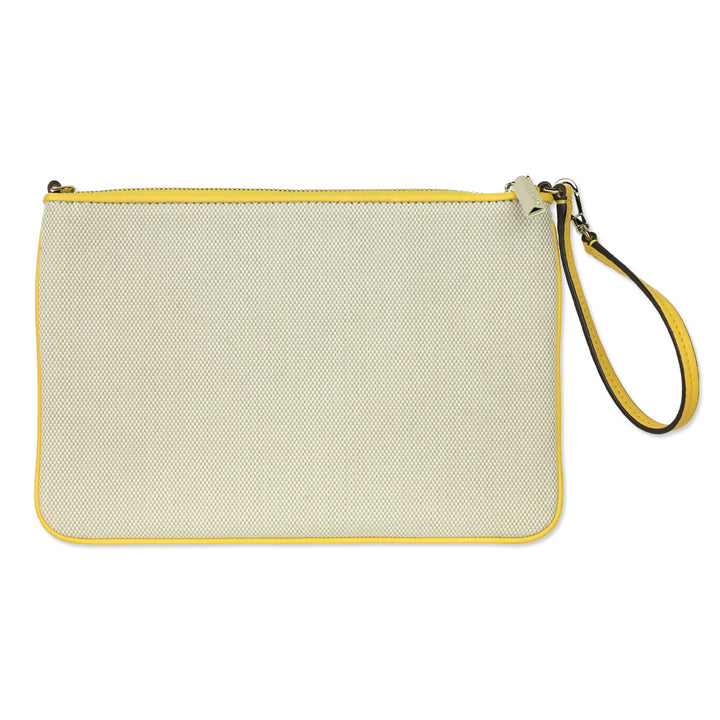 Kate Spade Sunkiss Embroidered Canvas Sun Pouch Wristlet