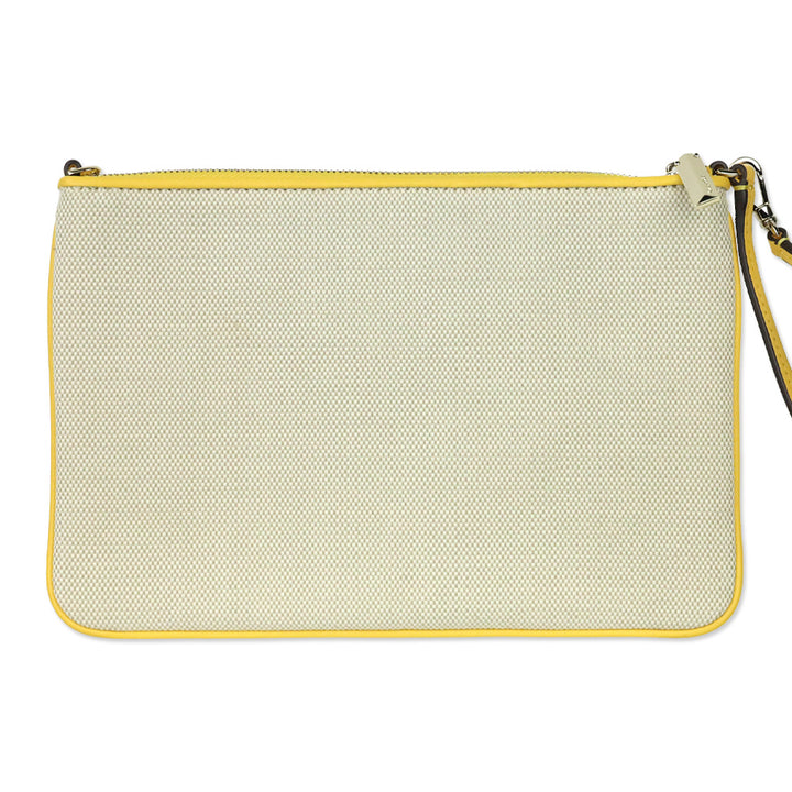 Kate Spade Sunkiss Embroidered Canvas Sun Pouch Wristlet