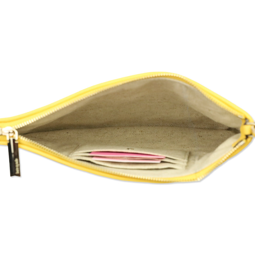Kate Spade Sunkiss Embroidered Canvas Sun Pouch Wristlet